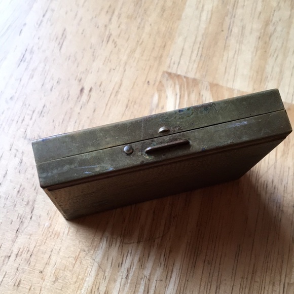 Vintage Gillette double edge razor J4 short handle travel kit mirror brass case - Picture 5 of 16